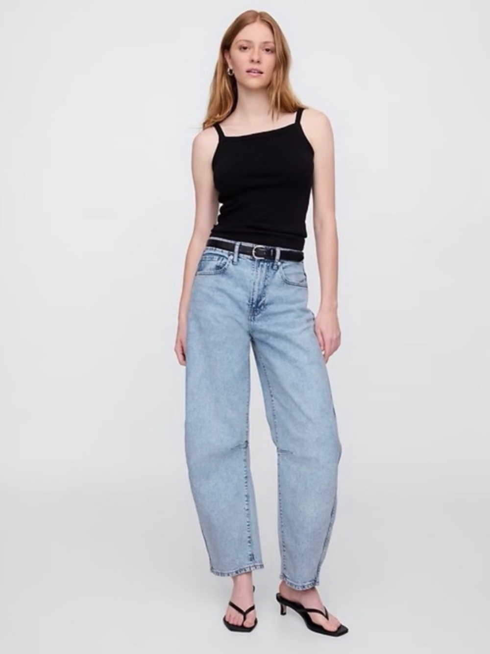 Gap Relaxed High-Rise Barrel Jeans Baggy Skater Streetwear Grunge BoHo NWT 6/28S